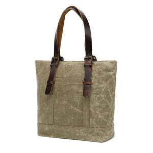 Water-Resistant Canvas Cotton Tote Bag – Large Capacity Shoulder & Crossbody Handbag